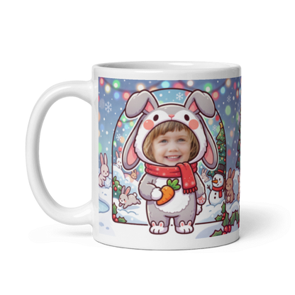 The same rabbit mug with the handle on the left, face still showing